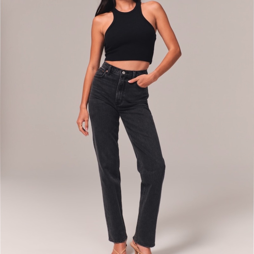 ABERCROMBIE 90s Straight Ultra High Rise Jeans